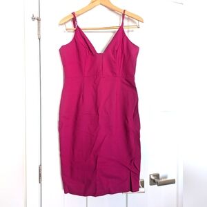 Pilgrim Magenta Spaghetti-Strap Midi Dress